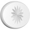Ekena Millwork Standard Dalton Flower Rosette With Rounded Edge, 8"W x 5 1/4"H x 1/2"P ROSP080X053X050DAL11 - alternate 1
